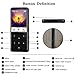 AGPTEK 16GB MP3 Player Bluetooth 4.0 with 2.4 Inch TFT Color Screen, FM/Voice Recorder Lossless Sound Metal Music Player, Touch Button with Backlight Support Up to 128GB, Black(C2S)