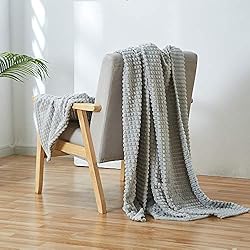 Simple&Opulence Gray Throw Blanket for Couch-Super