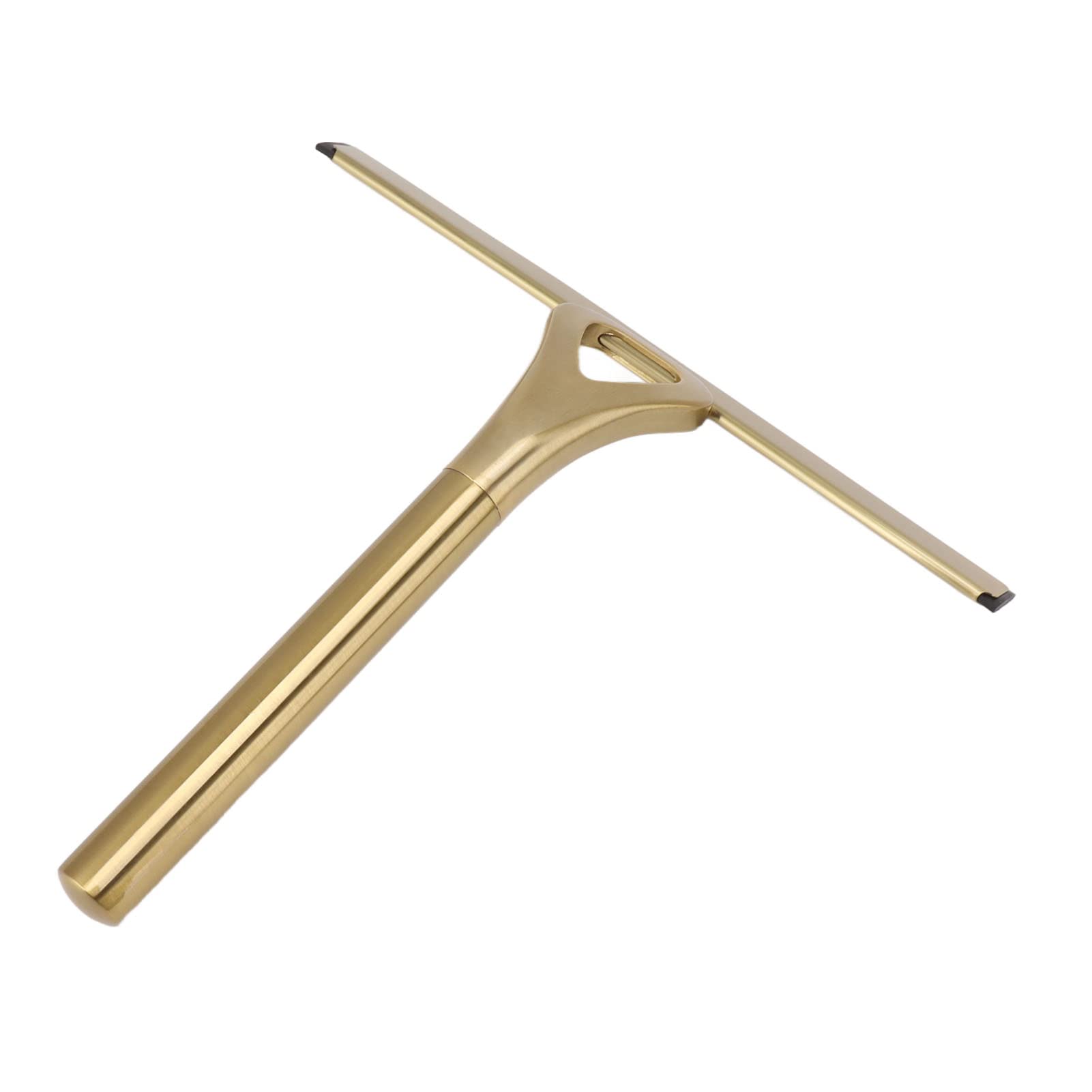 Shower Squeegee, Stainless Steel Window Squeegee Cleaner Tool with Non Slip Handle Strong Suction Hook for Glass Doors Mirror