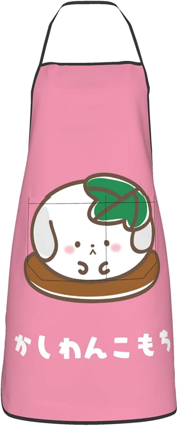 Amazon Co Jp かしわんこもち エプロン 防水 ポケット付き 動きやすい かわいい シンプル 撥水加工 耐油 料理 バーベキュー 家庭用 業務用 作業用 ガーデニング 男女兼用 Zarker 服 ファッション小物