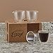 Pouring Espresso Cups Set of 4 - Glass Espresso Cup Shot Glass with Spout 2.7 OZ - Double Espresso Cups - Small Doppio Double Walled Clear Espresso Cup - Expresso Coffee Cup - Espresso Accessories