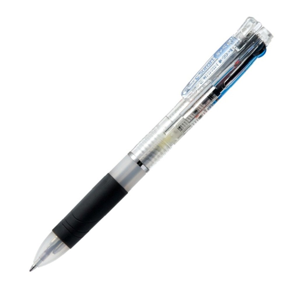 ZEBRA Surari Penna Multicolore 4 Colori + Matita Meccanica 0.7mm | Import Giappone | Nero, Blu, Rosso, Verde