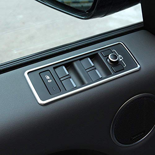 ABS Plastic Window Lift Switch Button Frame Cover Trim Accessories for Land Rover Range Rover Sport 2014 2015 2016 2017