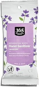 365 Everyday Value, Lavender Hand Sanitizer Wipes, 10 CT