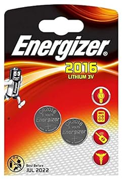 Energizer 2016 Lithium-Knopfzelle, 2er-Pack