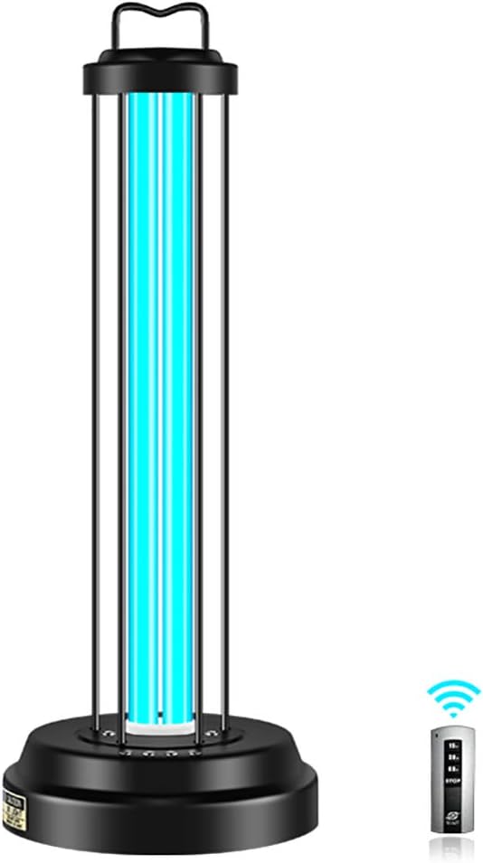 TCYLZ Uv Germicidal Light with Base,Ultraviolet Lamp Portable Disinfection with Uvc Ozone Remove Carpet,Closet Odor,Cleans Air, Killing Mites Flu Bacterial Viruses (Remote Control)