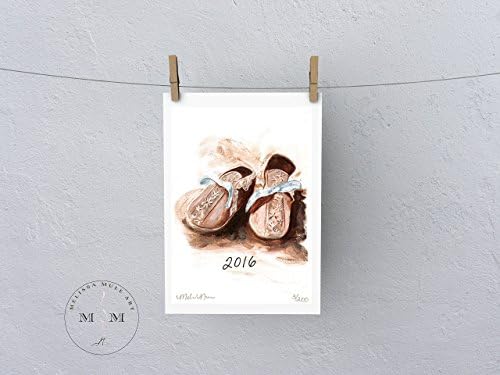 Sepia Baby Shoe 5x7, 2016 signed and numbered print