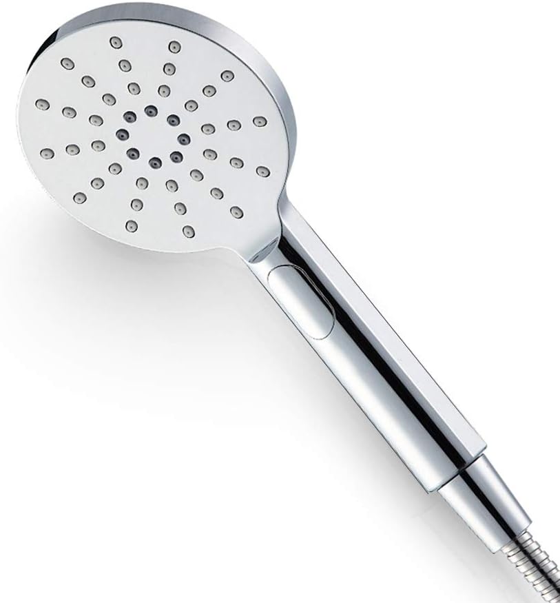 Eckige Stabhandbrause PaulGurkes Eckige Handbrause Chrom - Duschkopf Mit 48 Antikalkdüsen Handbrause Eckig