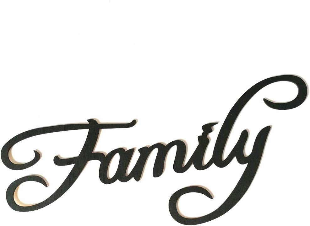 Fish Family Memories Blessings Letter Wooden Wall Sticker Wood Hanging Sign Word DIY Home Bar Decoration Ornament