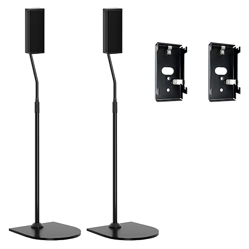 Adjustable Stand for Bose Speaker Stands with Slideconnect Bracket, for  UB-20, UB-20 II, WB-50 II, UFS-20 II, UTS-20 II, CM520, CineMate II, GS II, 
