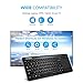VicTsing Ultra-Slim Mini Wireless Touchpad Keyboard, All-in-One Wireless Keyboard with Built-in Multi-Touch Trackpad for Smart TV HTPC PC Tablet Google Laptop Windows Android - Black