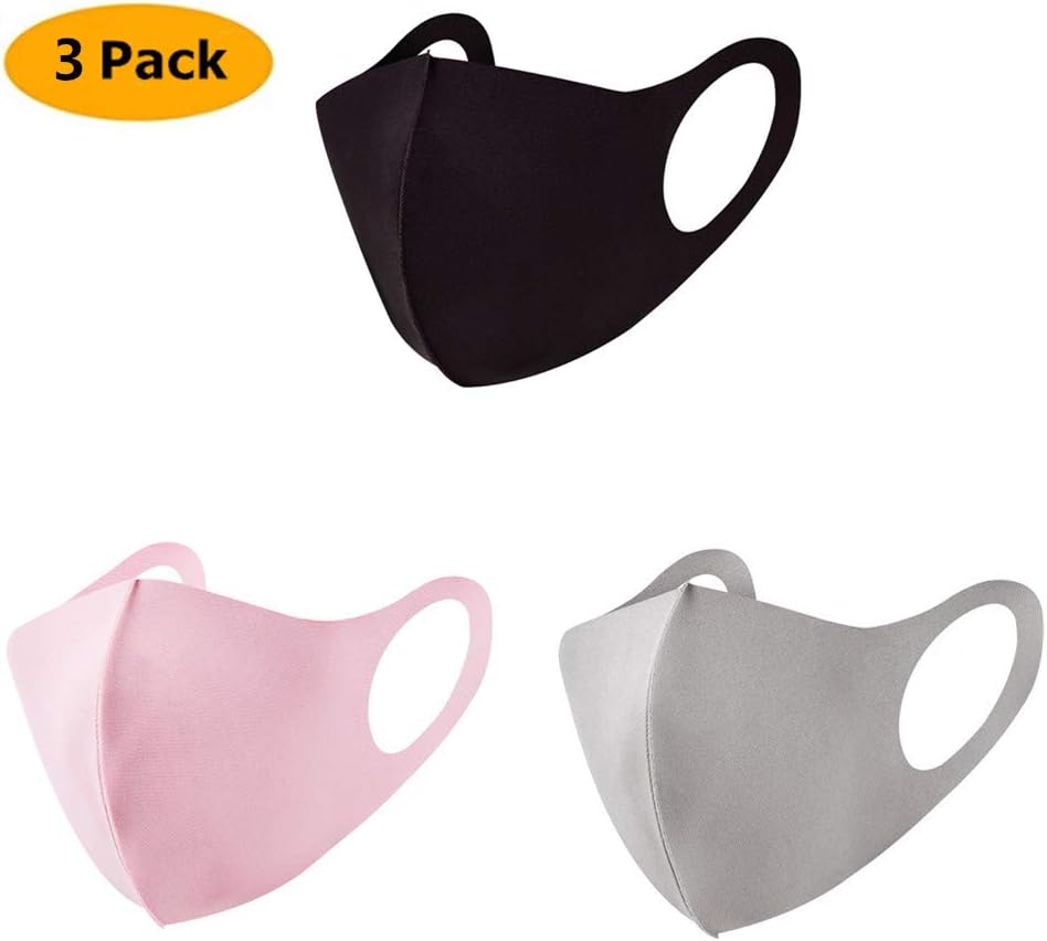 HCTian Unisex Dust Mask Space Cotton - Washable & Reusable - Protection from Dust, Pollen, Pet Dander, Other Air Pollution - Earloop face mask (5 Pack) (Adult, multi)