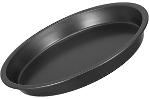 Beavorty 10-inch Nonstick Stainless Steel Round Cake Pan and Pizza Baking Tray Oven-Safe Metal Pie Pan