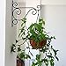 Rainbowroseus 2 Pack 10″ Iron Hanging Plants Bracket Decorative Wall Planter Hanger Hooks with Screws for Bird Feeder Lanterns Wind Chimes Blackthumb 4
