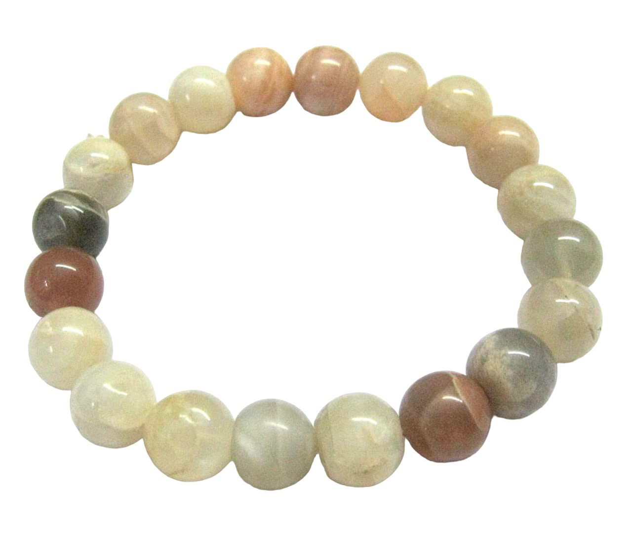Moonstone Beaded Bracelet Gemstone Fashion accessory Crystal Healing Gift Wellness Positive Energy handcrafted peace