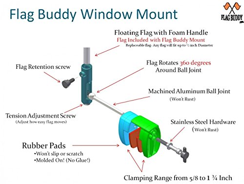 Flag-Buddy-Skier-Down-Flag-Holder-Flag-included-Orange-safety-flag-included-Tired-of-Holding-the-Skier-Down-Flag-Just-clamp-the-Flag-Buddy-to-your-window-and-rotate-it-up-when-required Flag-Buddy-Skier-Down-Flag-Holder-Flag-included-Orange-safety-flag-included-Tired-of-Holding-the-Skier-Down-Flag-Just-clamp-the-Flag-Buddy-to-your-window-and-rotate-it-up-when-required