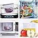 Reusable Silicone Food Storage Bags- Ideal for Snack, Lunch, Sandwich, Fruit, Vegetable, Stationery, Travel, Ziplock Sous Vide, Airtight and Microwave Freezer Dishwasher Safe, no BPA (Pack Of 6)