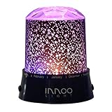 InnooLight Star Led Light Projector Baby Night Light Relaxing Mood Light for Children Kids Baby Nursery Bedroom and Christmas Gift Battery Operated