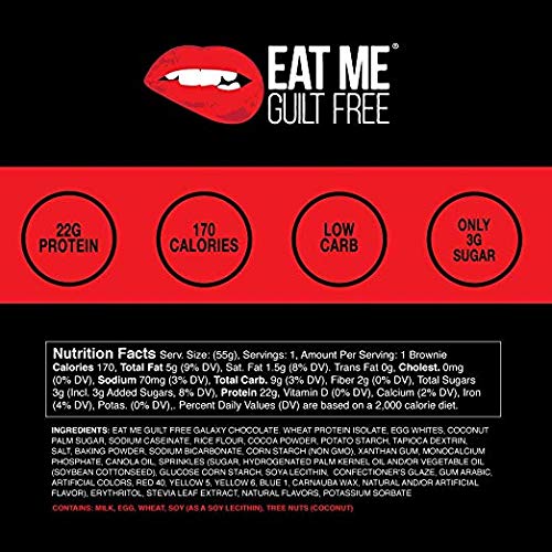 Eat Me Guilt Free Protein Brownie Low Carb, Low Sugar, KetoFriendly