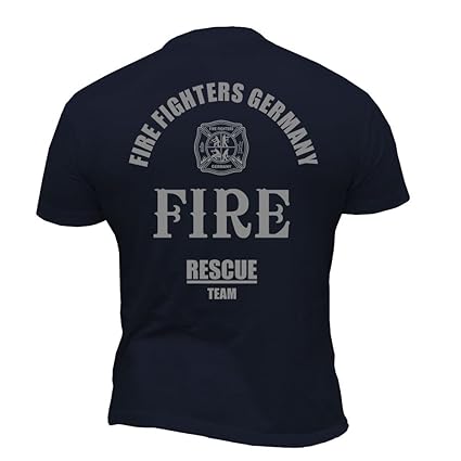 Rescue Point Firefighter Fireman Feuerwehr Herren T-Shirt KF3DE