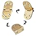 2pcs Brass Butler Tray Hinge, Heavy Duty Flip Top Hinge with Screws Ideal for Folding Wings, Sewing Machine Table, Computer Desk, Roll-Top Desk