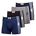 Mens ULTRA Cotton Sport Comfort Short Leg Boxer Briefs Underwear (4 Pack)