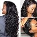 Suerkeep Body Wave Lace Front Wigs Brazilian Human Wigs with Baby Hair 22inch Pre Plucked Lace Frontal Wigs for Black Women 150% Density Glueless Wavy Lace Frontal Wigs