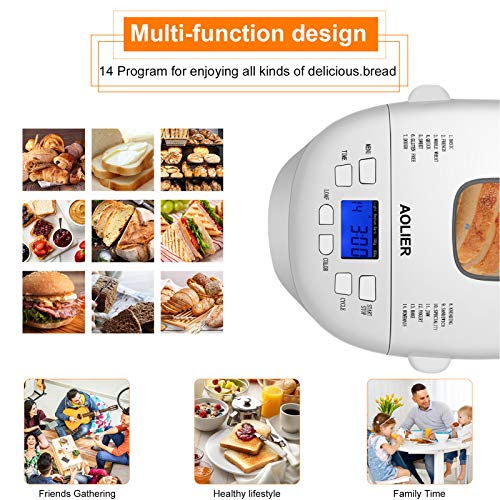 Home Bread Machines, aolier Bread Maker Machine With LED Display