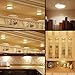 LE LED Under Cabinet Lighting Kit, 510lm Puck Lights, 3000K Warm White, Under Counter Lighting, Stick On Lights, for Kitchen, Closet Lights, Set of 3