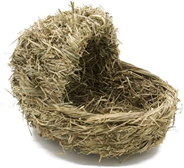 Handmade Woven Grass Warm House for Pets Rabbits Lounge by Flying Spoon