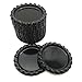 IGOGO 200 PCS Black Bottle Caps Decorative Bottle Cap for Hair Bows DIY Pendants or Craft Scrapbooks