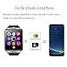 Bluetooth Smart Watch Phone Mobile Phone Unlocked Universal GSM Bluetooth 4.0 NFC Music Player Camera Calendar Stopwatch Sync for Android iPhone Google Huawei Smartphones Plus Backup Battery (Black)
