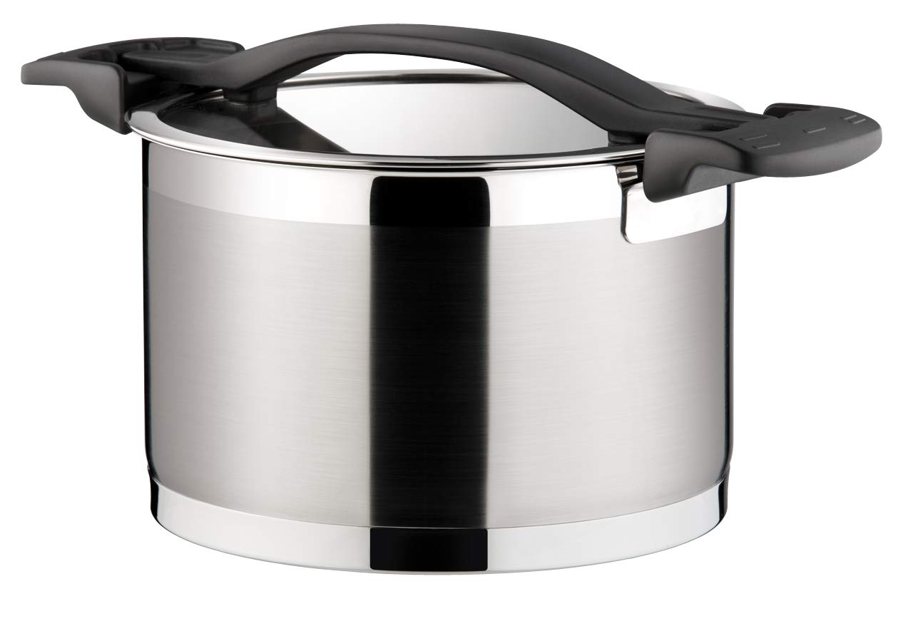 Tescoma Deep Pot with Cover Ø 20 cm 4.0 L Ultima, Assorted, 33 x 22.2 x 18 cm