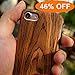 iPhone 8 7 case Wood, NeWisdom Stylish Unique [Slim] [Soft] Rubberized Wood Covering [ Thin Wood Layer Over Rubber ] Cover for Apple iPhone8 iPhone7 – Sandalwood