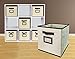 Sodynee Foldable Cloth Storage Cube Basket Bins Organizer Containers Drawers, 6 Pack, Coffee/Beige
