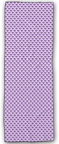 ZMLSJY Purple Diamonds Non Slip Yoga Towel Printing Ultra Absorbent Soft Towel Hot Yoga Mat Towel For Yoga Pilates Meditation Fitness Sports Beach