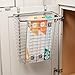 iDesign Axis Steel Over the Cabinet Storage Basket Organizer for Kitchen, Pantry, Bathroom, Office, Dorm Room, 7.1