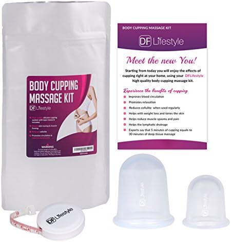 Body Contouring Kit | Cellulite Remover with 2 Anti Cellulite Cup | Cupping Therapy Set for Back Pain Relief | Cellulite Remover and Weight Loss Set
