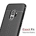 Galaxy S9 Case, JSAUX TPU Leather TexturedScratch-Resistant Shockproof and Non-Slip Design Phone Back Cover Case for Samsung Galaxy S9（Black）