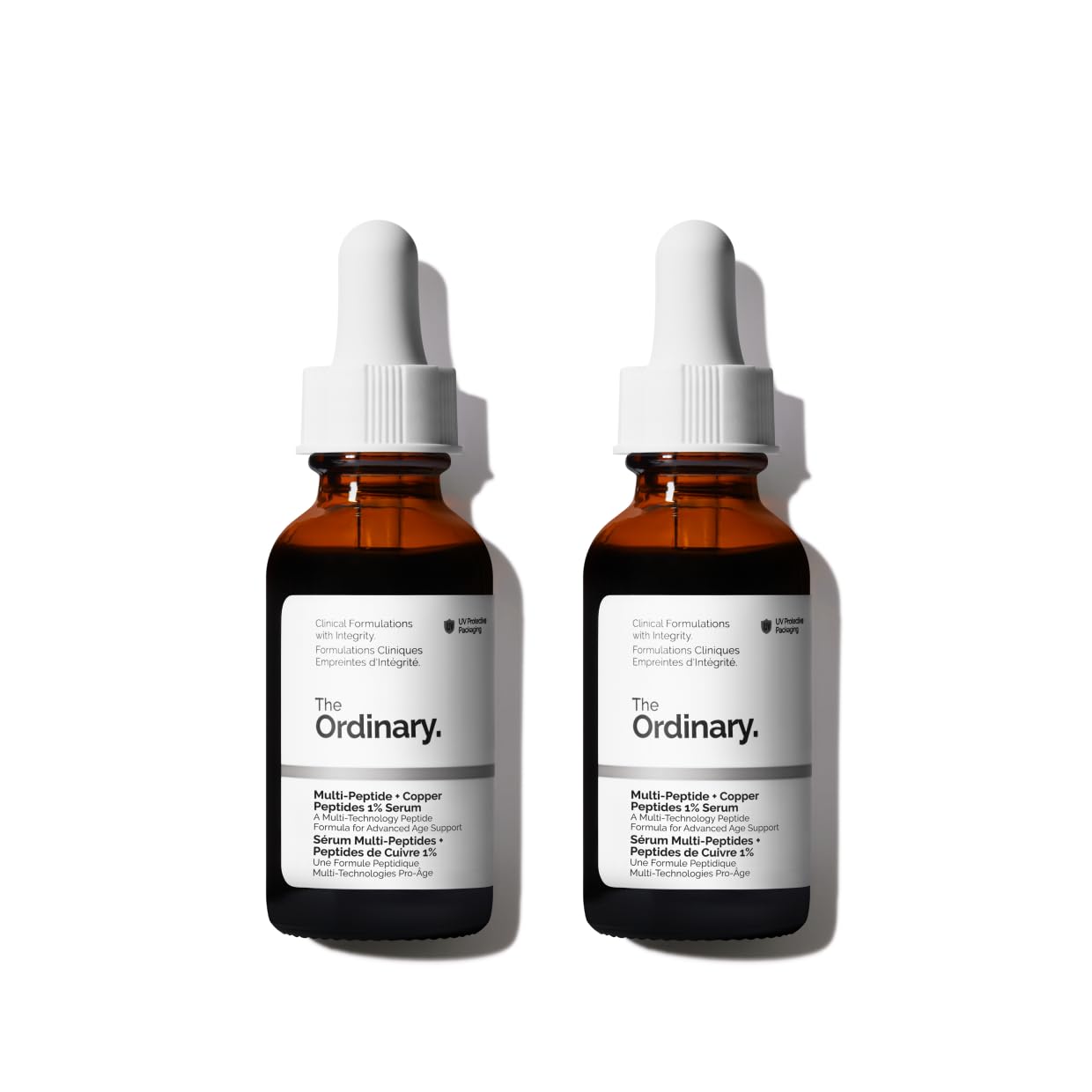 The Ordinary Multi-Peptide + Copper Peptides 1%, Anti-Aging Serum for Fine Lines and Skin Elasticity, 1 Fl Oz (Pack of 2) Image
