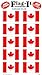 Canada Flag Stickers Package Of 60