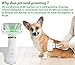 NACRL Dog Hair Dryer, Pet Grooming Hair Blower with Slicker Brush, Adjustable Temperature 2 Settings & Low Noise, 2 in 1 Portable Home Pet Care & Hair Styling Grooming for Medium Small Large Dogs Cat