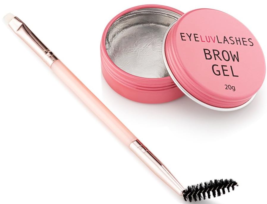 Brow Styling wax, brow wax and brush, daily brow lamination brow lif, natural ingredients, Coconout Oil Castor Oil Vegan