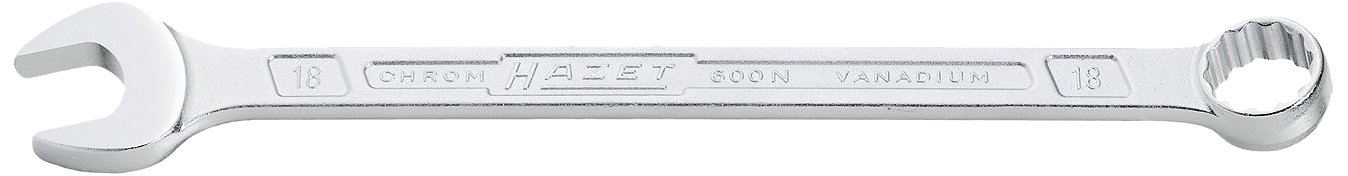 HAZET 600NA-1.1/4 420 mm 12-Point Profile Combination Wrench - Chrome-Plated