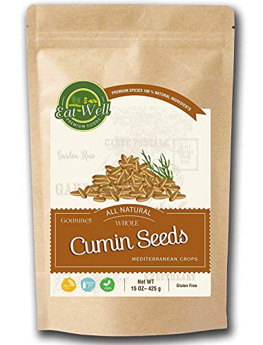 Whole Cumin Seeds 15 oz - 425 g Reseable Bag, Bulk | Gluten Free | Extra Grade Cumin Seasoning | Middle Eastern Raw Cuminum Cyminum - Thumbnail 2