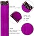 Rhyme 21” Party Highlights Heat Resistant Synthetic Colored Wigs Pieces Colored Hair Extensions Clip In straight Long Hairpiece Accessories For Girls Women Kids Doll Hair Pieces 9PCS(Rainbow Color)thumb 4