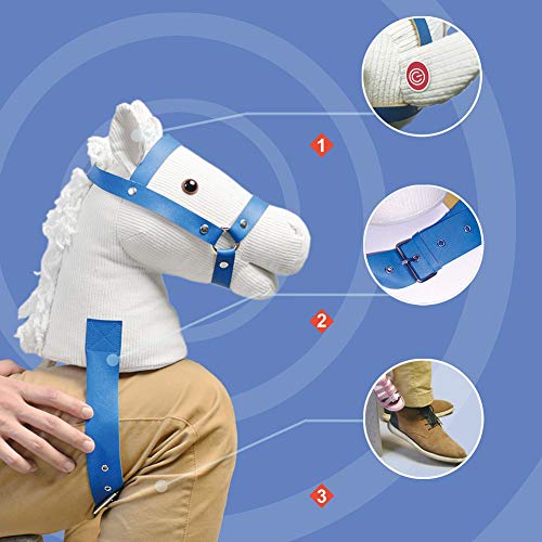 Wenasi Hobby Horse Pretend Plush Riding Toy Parent-child Interactive Companionship Riding Horse With Horse Sound - Thumbnail 4