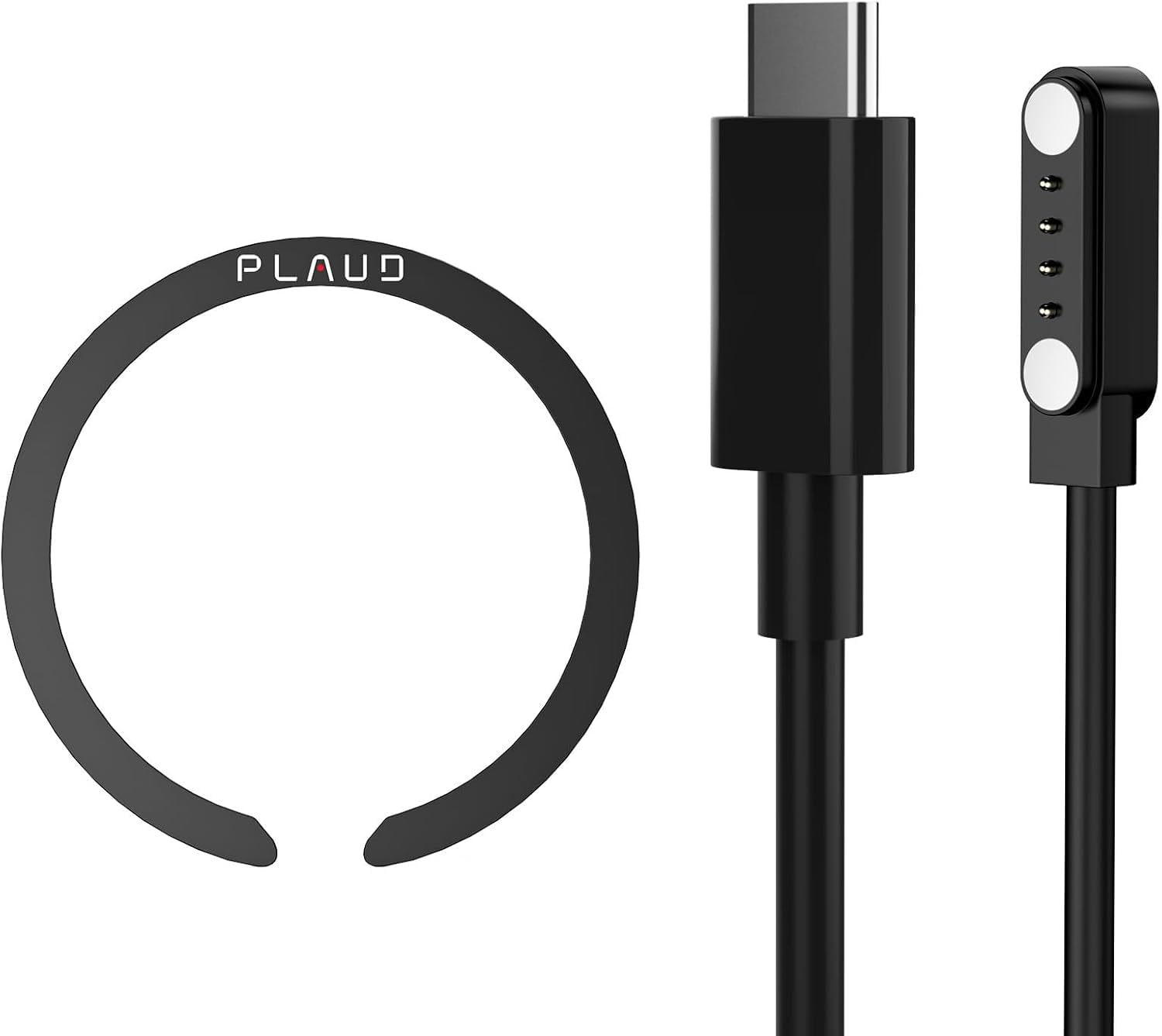 Voice Recorder Accessory Kit Set for Plaud Note Includes 2FT Magnetic USB Charging Cable Magnetic Ring and USB Type-C Adapter Compatible with Plaud Note AI Recorder