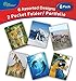 New Generation - Wild Life - 2 Pocket Folders/Portfolio 6 Pack Letter Size with 3 Hole Punch to use with Your Binder Heavy Duty Glossy Finish UV Laminated Folder - Assorted 6 Fashion Design (6 Pack)