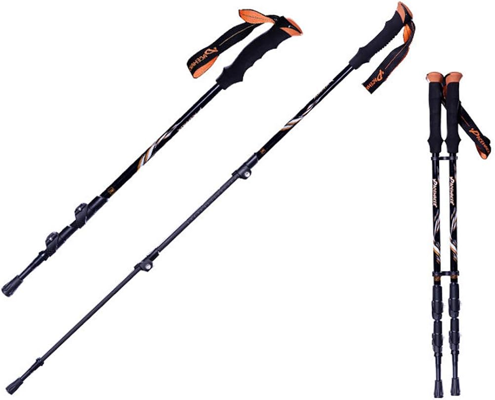2 Pack/1 Pack Ultralight Trekking Pole Carbon Fiber Hiking Sticks